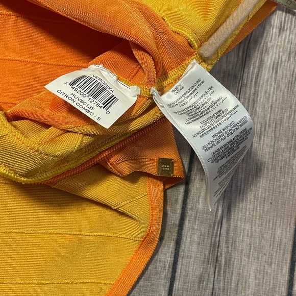 Herve Leger One Piece Swimsuit - Orange and Yellow - Picture 13 of 15